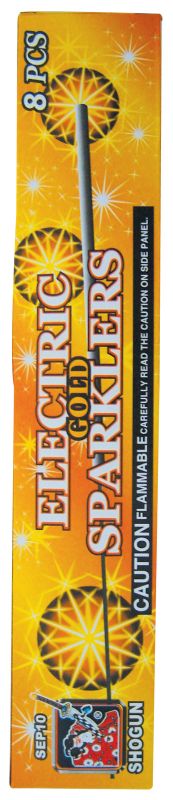 ELECTRIC GOLD SPARKLERS 10"